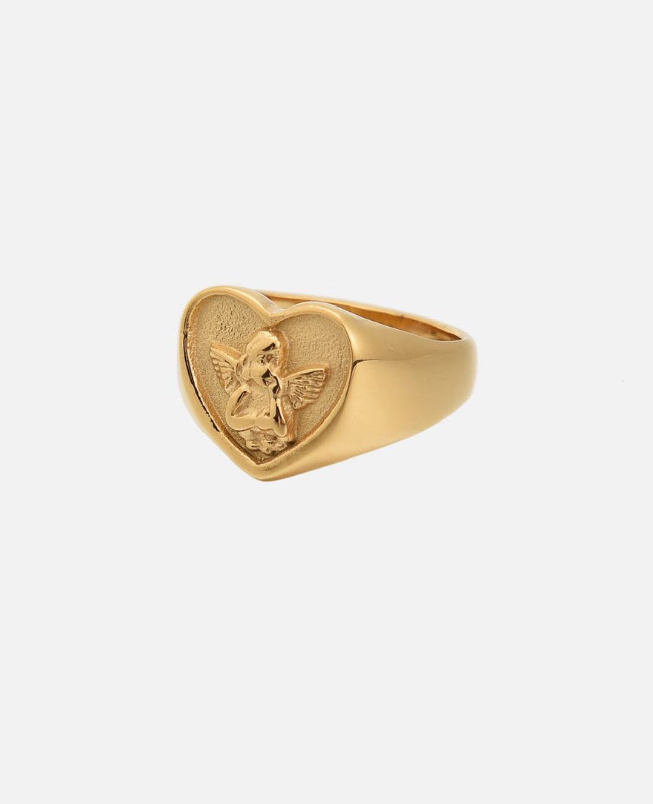 Angel heart ring