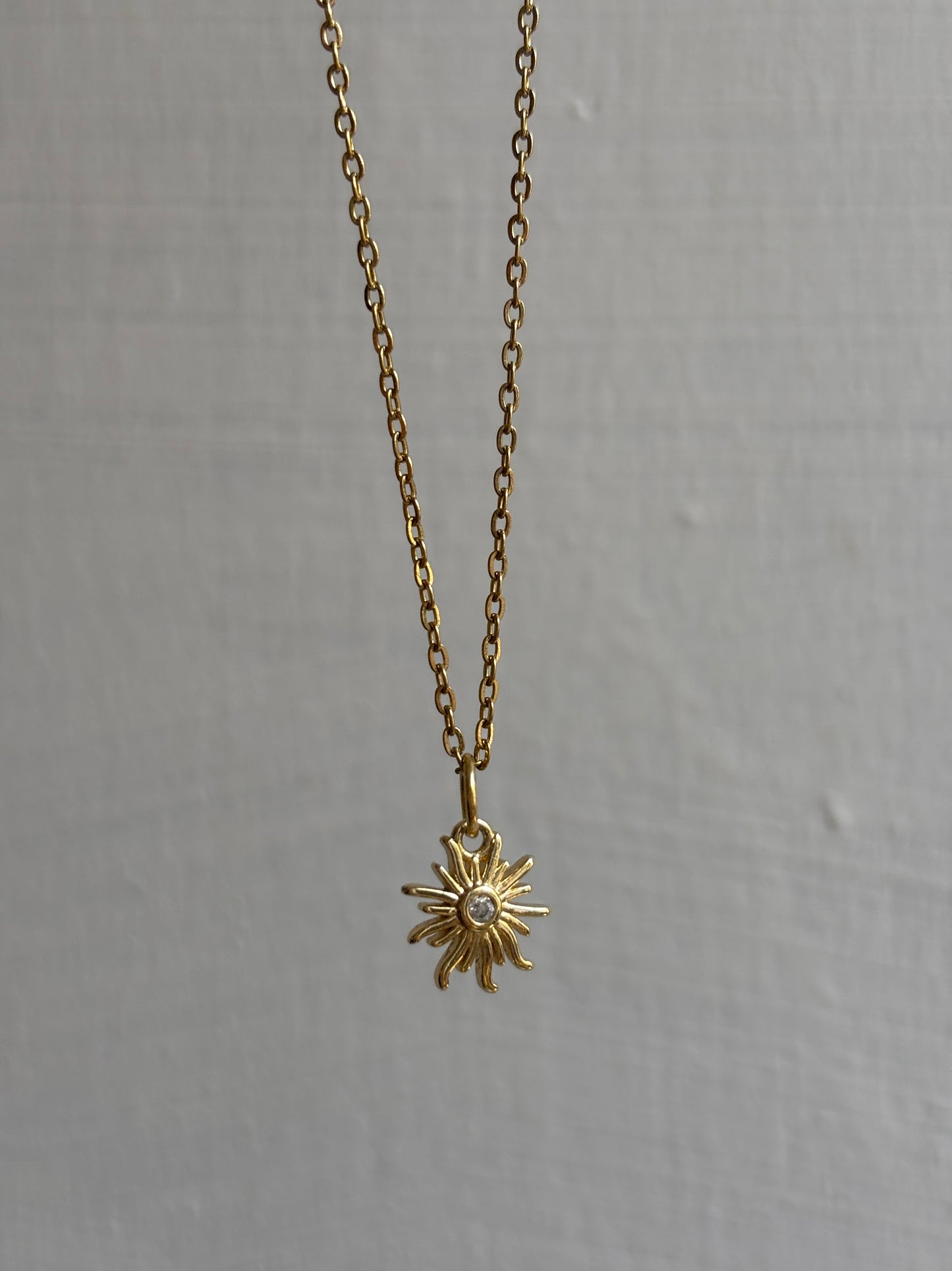 Baby sun necklace