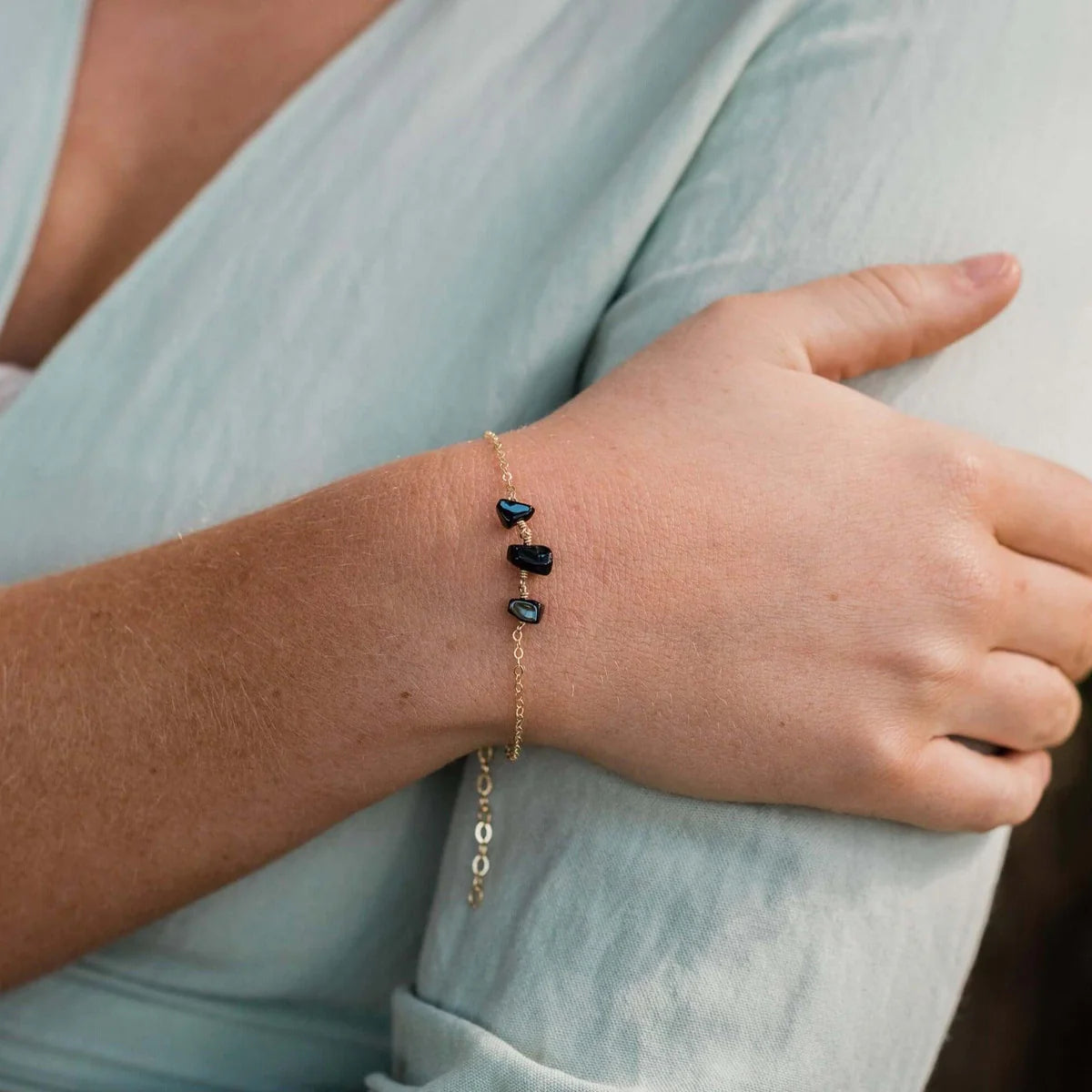 Obsidian bracelet
