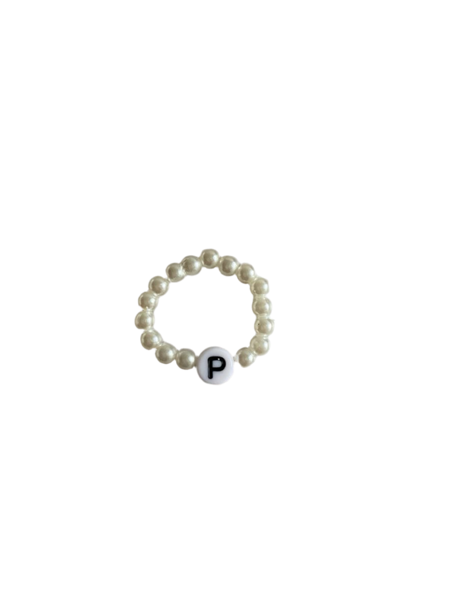 Initial Pearl ring