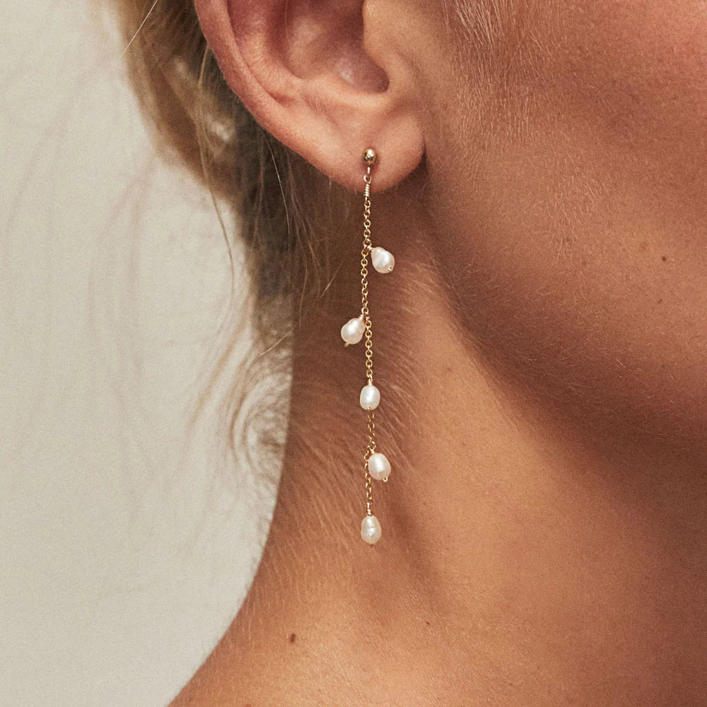 Rain blanche earrings