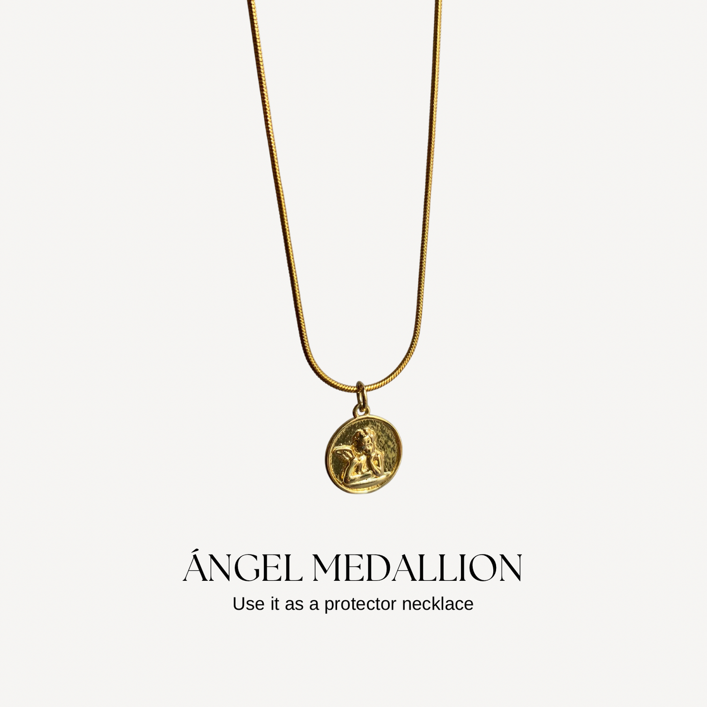 Angel medallion