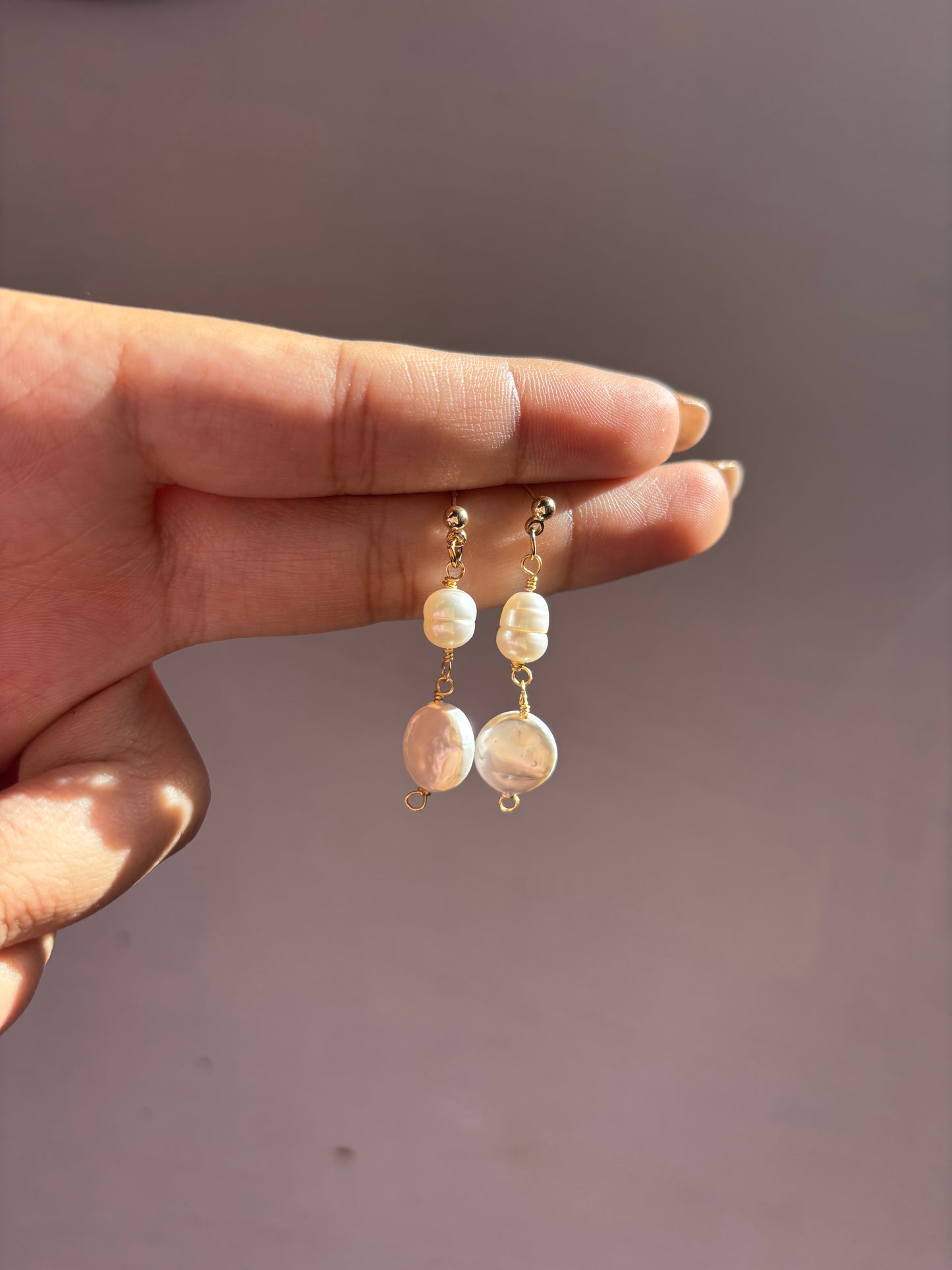 Pearl earrings