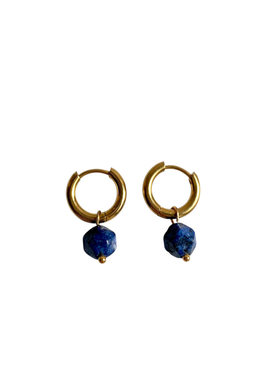 Sodalita earrings