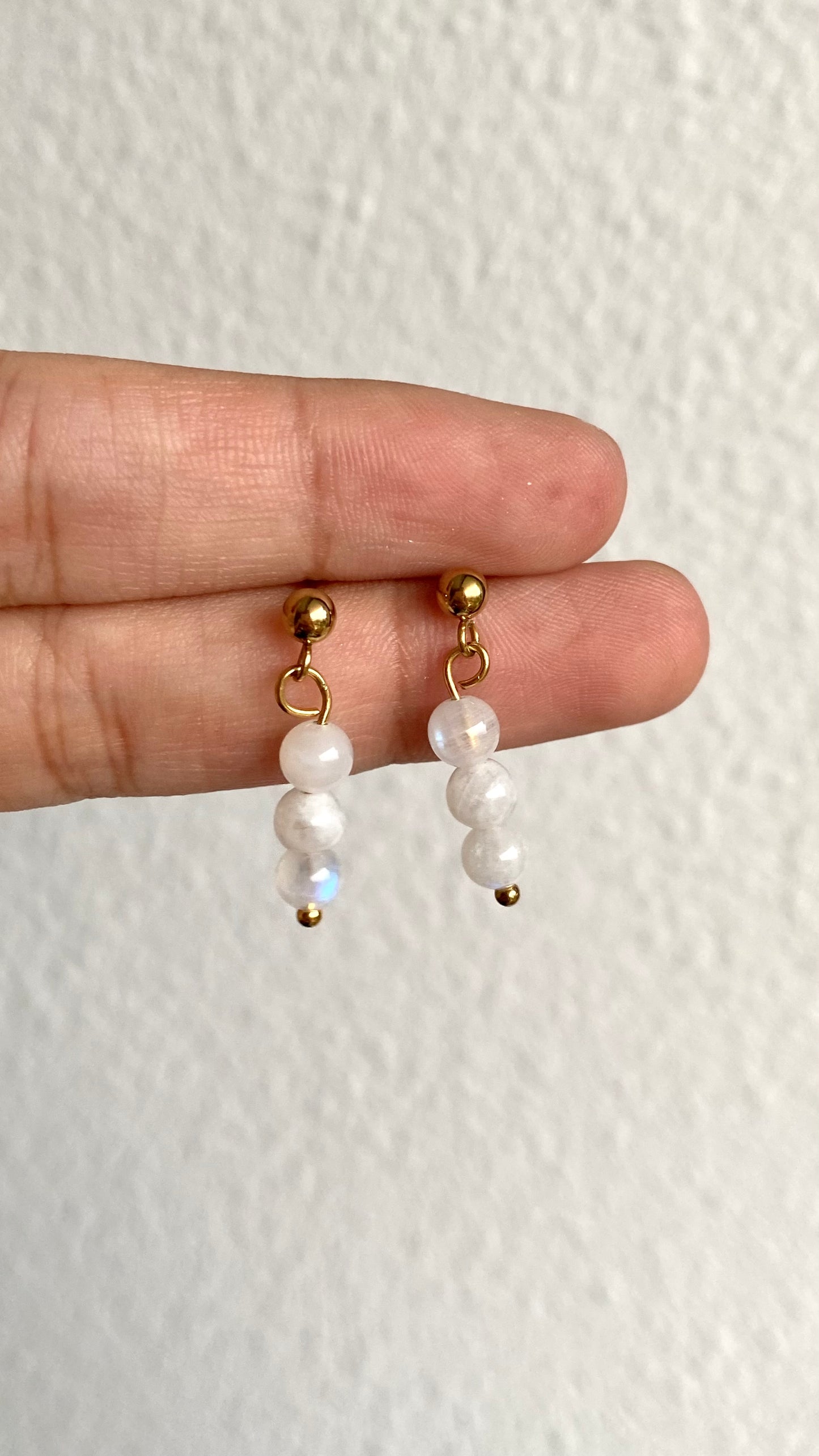 Moonstone earrings