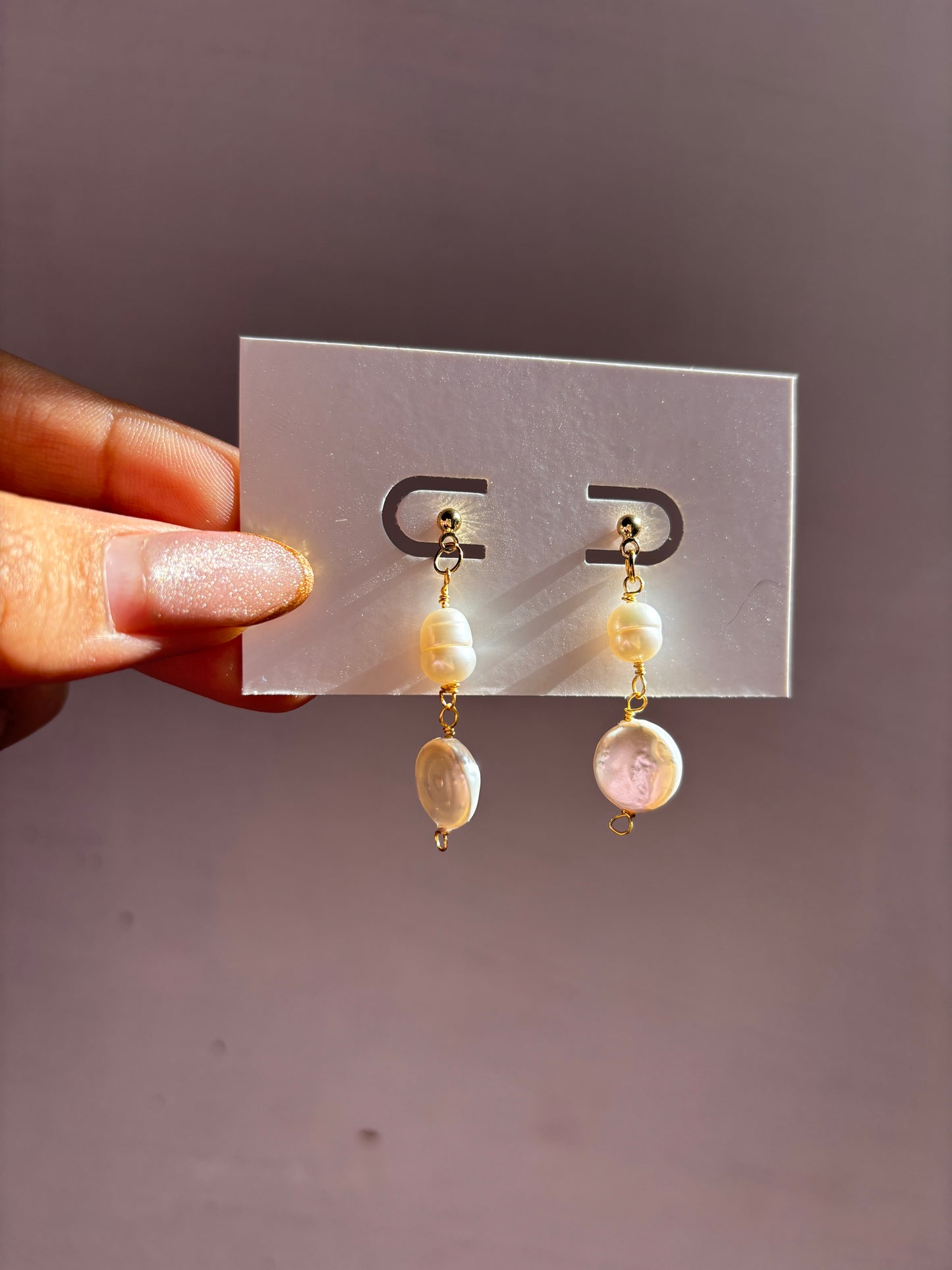 Pearl earrings