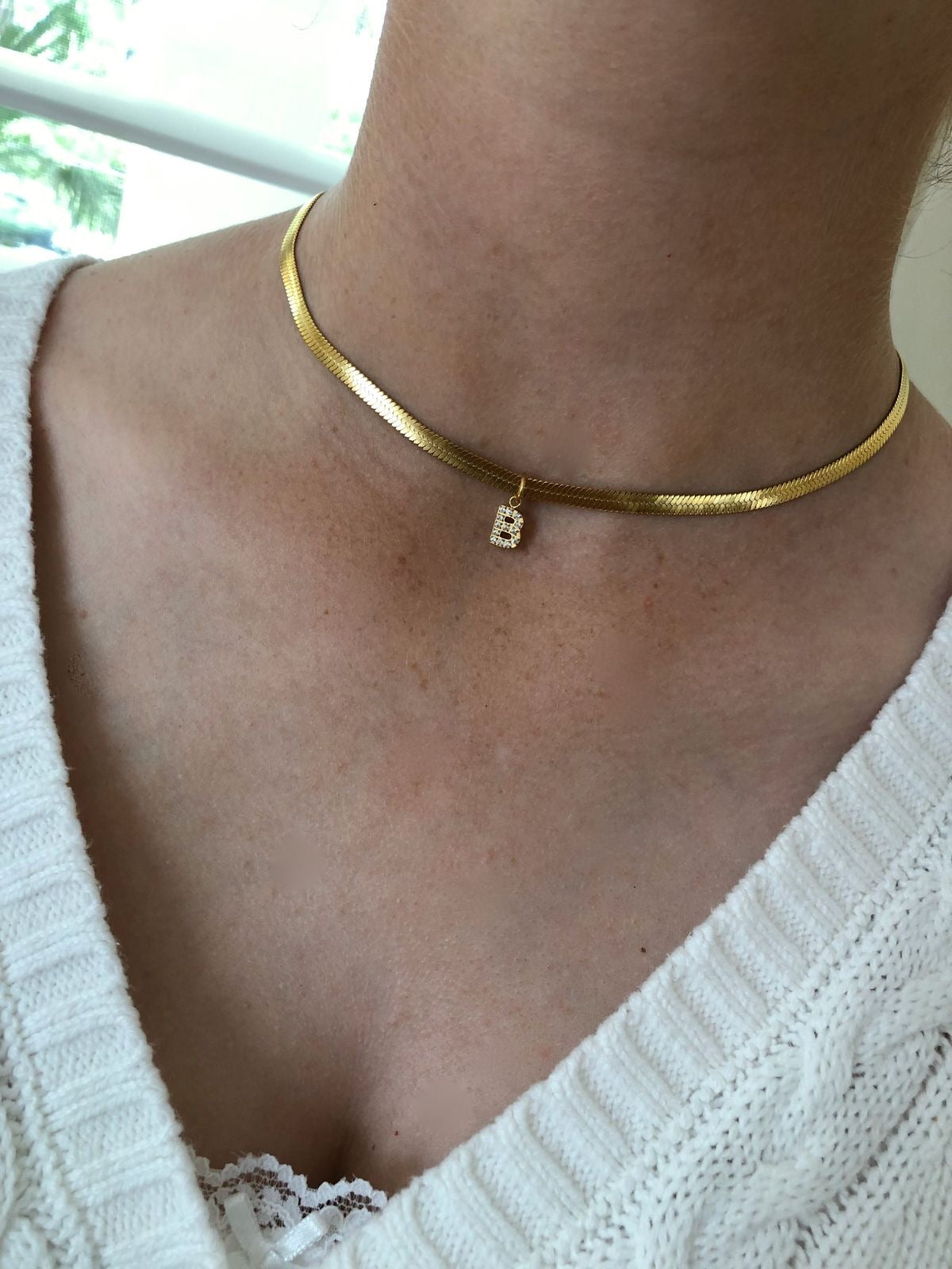 Initial necklace