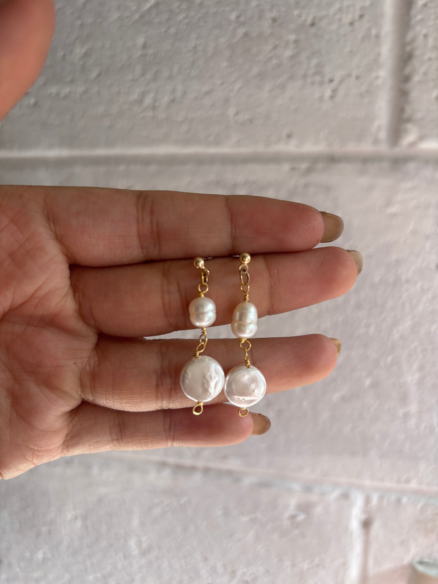 Pearl earrings