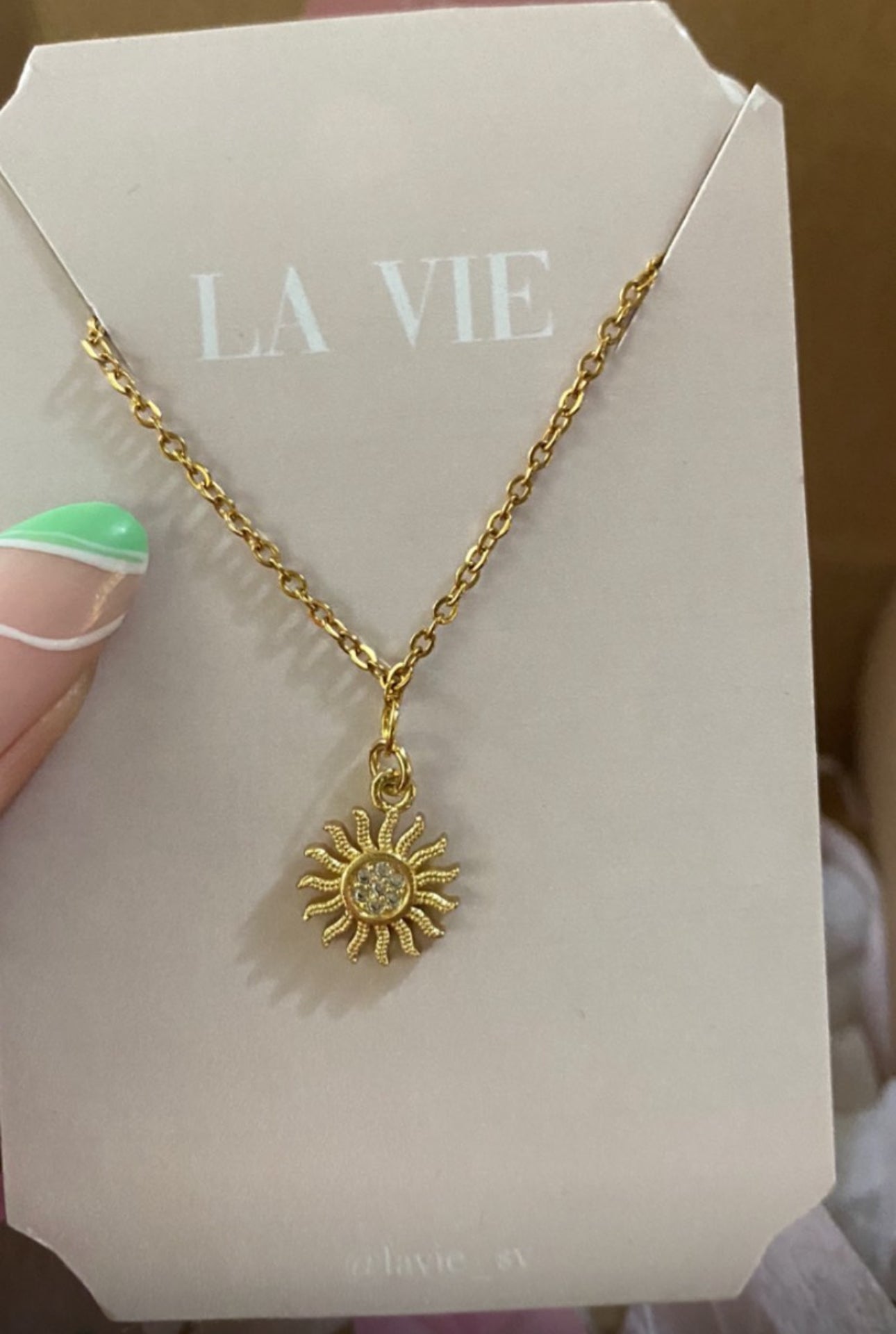 Sun necklace