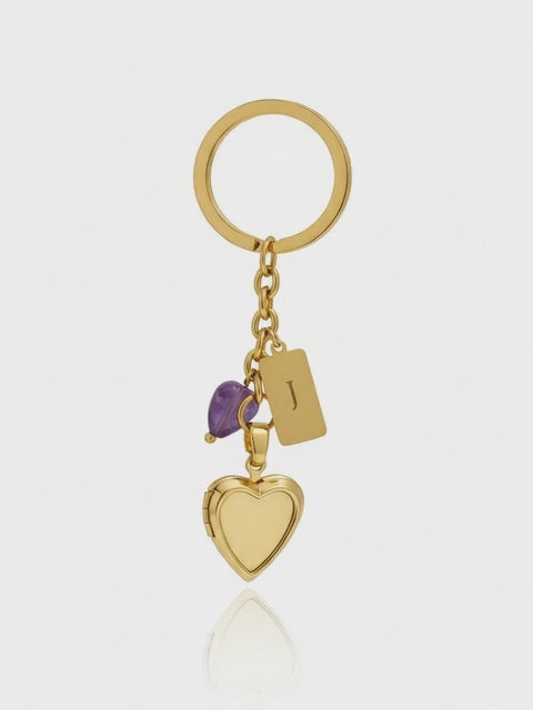 Locket keychain